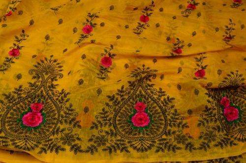 Chanderi Embroidery Fabric 02