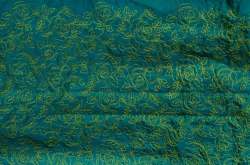 green Embroidery Fabric
