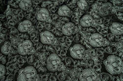 Satin Embroidery Fabric
