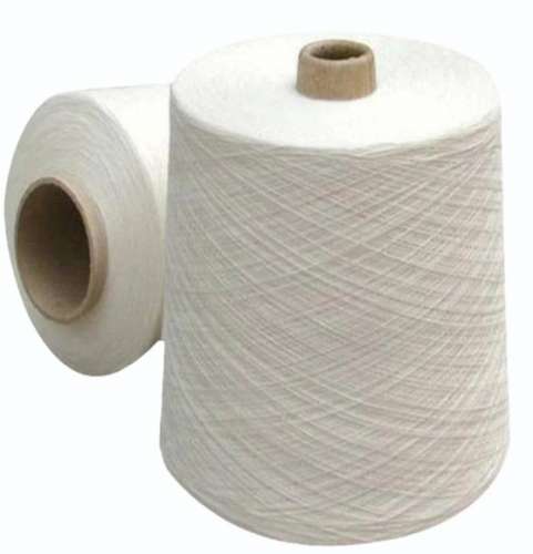 Natural White Poly Cotton Yarn  by Eastend Knitwears