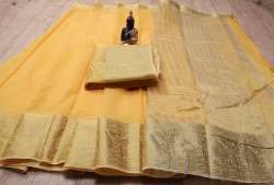 BANARASI JACQUARD SAREE WITH RICH PALLU AND BORDER