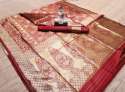 BANARASI JACQUARD SILK SAREE WITH RICH PALLU thumb 3