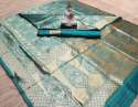 BANARASI JACQUARD SILK SAREE WITH RICH PALLU thumb 4