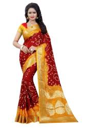Butta Pallu bandhej bandhani VB JK saree