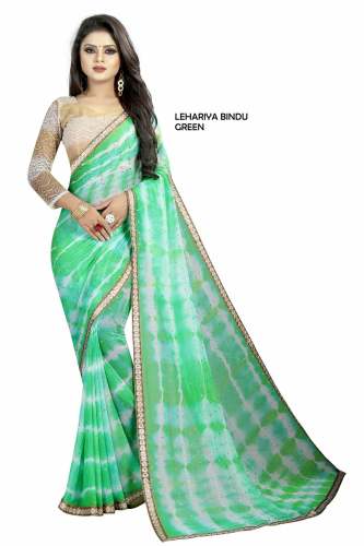 CHIFFON SAREE LEHARIYA BINDU(SCS)
