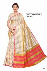 cotton checks SCS JK saree