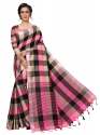 Cotton silk JK Saree (Alpha checks scs) thumb 4