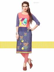  Crepe American Digital Printed Kurtis