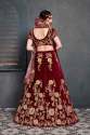 Designer Heavy Embroidered Maroon Lehenga Choli thumb 1