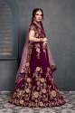Designer Heavy Embroidered Purple Lehenga Choli thumb 2