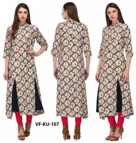 Double Layer Rayon Kurti