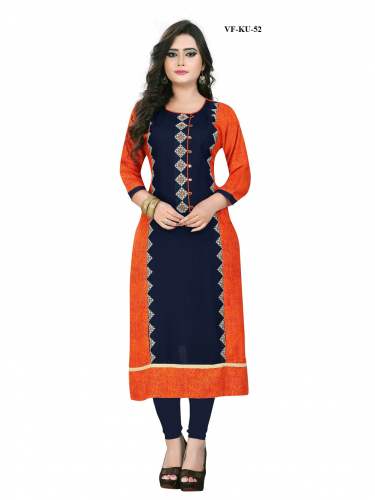 FANCY PRINTED AND EMBROIDERED KURTI