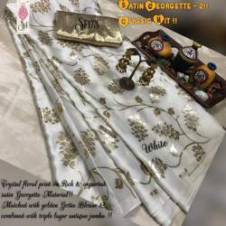 FOIL FLORAL RANGOLI SILK JK SAREE