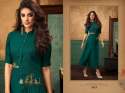 Green Designer Cotton Kurti With Embroidery Workï»¿