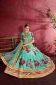 Green Heavy Banglori Silk Wedding Lehenga Choli thumb 2