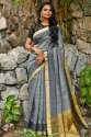 grey-chanderi-cotton-weaving-saree-zari-border-