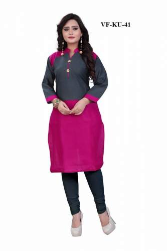 Ladies Cotton Slub Kurtis