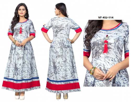 Ladies Designer Rayon Kurtis