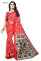 Latest Red Casual Wear Printed Georgette Saree