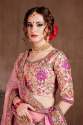 Pastel Pink Taffeta Silk Wedding Lehenga Choli thumb 3