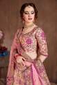 Pastel Pink Taffeta Silk Wedding Lehenga Choli thumb 4