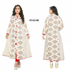 Long Cotton Printed Kurti