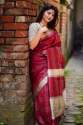 maroon-banglori-raw-silk-weaving-saree
