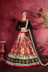 Multi-color Heavy Banglori Silk Lehenga Choli