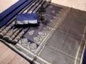 NAVY BLUE BANARASI JACQUARD SAREE RICH PALLU