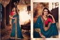 NEAVY BLUE SILK FANCY SAREE WITH RICH PALLU thumb 1