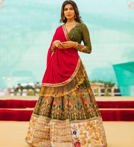 NEW DESIGNER WEDDING SPECIAL LEHENGA CHOLI by jay khodiyar saree