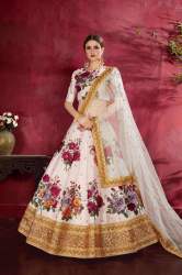 Off-White Heavy Banglori Silk Lehenga Choli