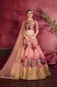 Peach Heavy Banglori Silk Lehenga Choli