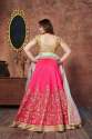 PINK MULBERRY SILK LEHENGA CHOLI WITH HEAVY WORK thumb 1