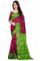 Plain border bandhej bandhani VB JK saree