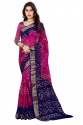 Plain border bandhej bandhani VB JK saree thumb 5