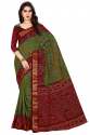 Plain border bandhej bandhani VB JK saree thumb 9