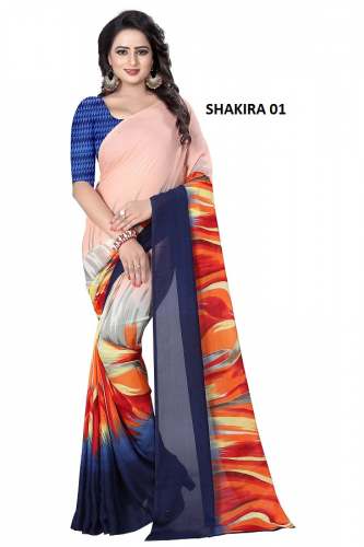 jay khodiyar saree Printed Georgette Saree 