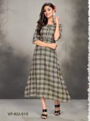 PRINTED RAYON YARD MULTI FANCY KURTI