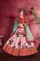 Rose Pink Heavy Banglori Silk Lehenga Choli thumb 2