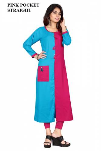 Straight Rayon Kurtis