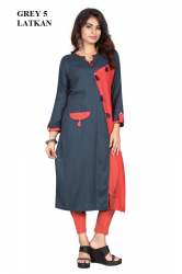 Stylish Lady Rayon Kurtis
