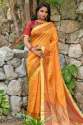 yellow-chanderi-cotton-weaving-saree-zari-border