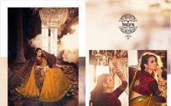 YELLOW  SILK LETEST SAREE WITH RICH PALLU