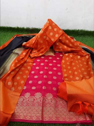 Fancy Banarasi Dress Material by Aaditri Clothing