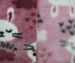 Cartoon Print Fur Fabric