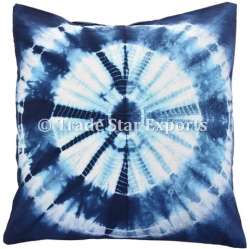 Authentic Hand Tie Dye Cotton Cushion Cover 100% Cotton Natural Shibori Tie Dye 