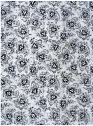Black and white color Cotton Printed Fabric