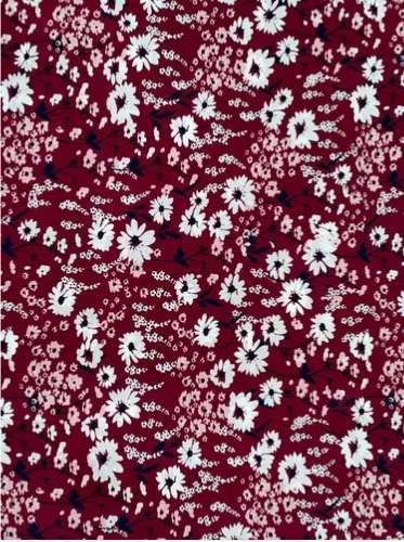 Flower Print Digital Printed Rayon Fabric  by Mithla Enterprises