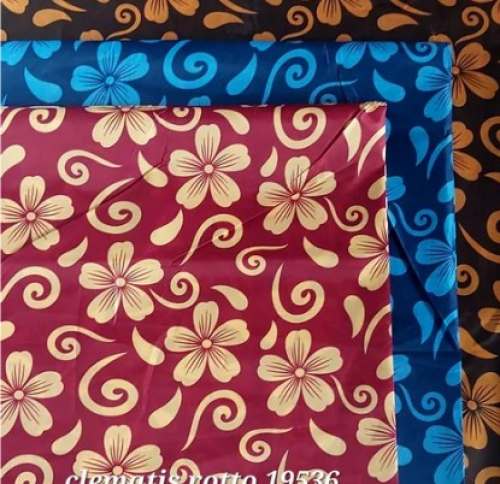 polyester fabric Clematis Roto Fabric by Diamond Tex Fab